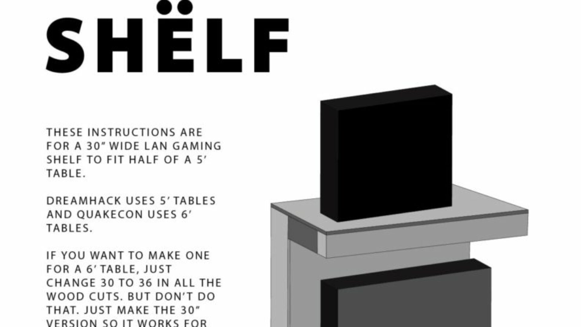 Gaming Computer Stand Hardware Instructions-01